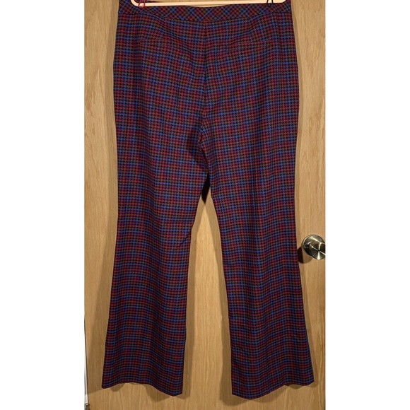 Trina Turk Willis 2 Pant Trousers Career Punk Plaid Stretch Women's Plus Sz 14 - Picture 2 of 10